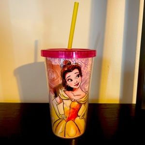 Bell Plastic Cup with Straw